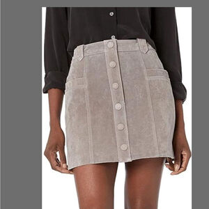 BlankNYC suede mini shirt size 29 gray